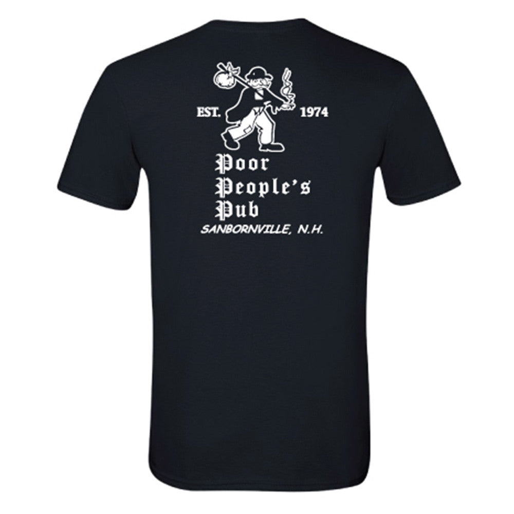 Poor People's Pub 1974 "First Design" T-Shirt in Black