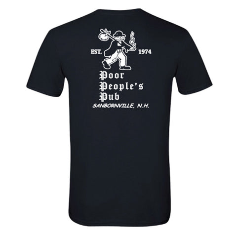 Poor People's Pub 1974 "First Design" T-Shirt in Black