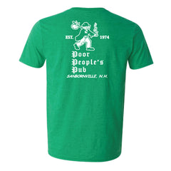 Poor People's Pub 1974 "First Design" T-Shirt in Heather Irish Green