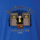 Poor People's Pub 1985 "Wipe It, Shake It" T-Shirt in Heather Royal