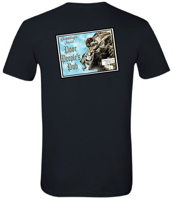 Poor People's Pub 2004 "Old Man" T-Shirt in Black