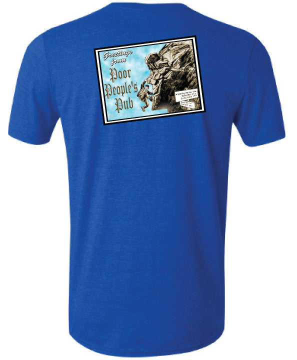 People's Pub 2004 "Old Man" T-Shirt in Heather Royal Blue