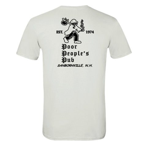 Poor People's Pub 1974 "First Design" T-Shirt in White