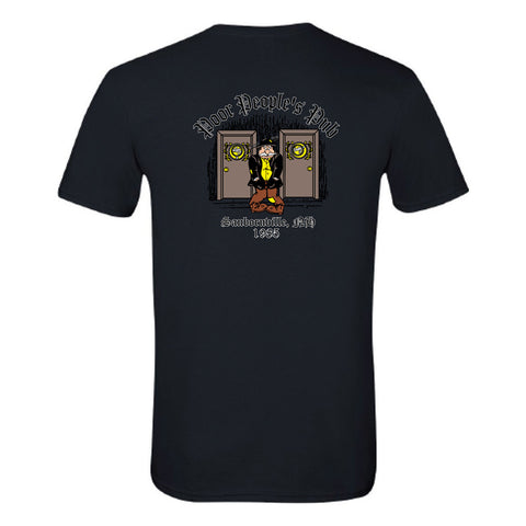 Poor People's Pub 1985 "Wipe It, Shake It" T-Shirt in Black